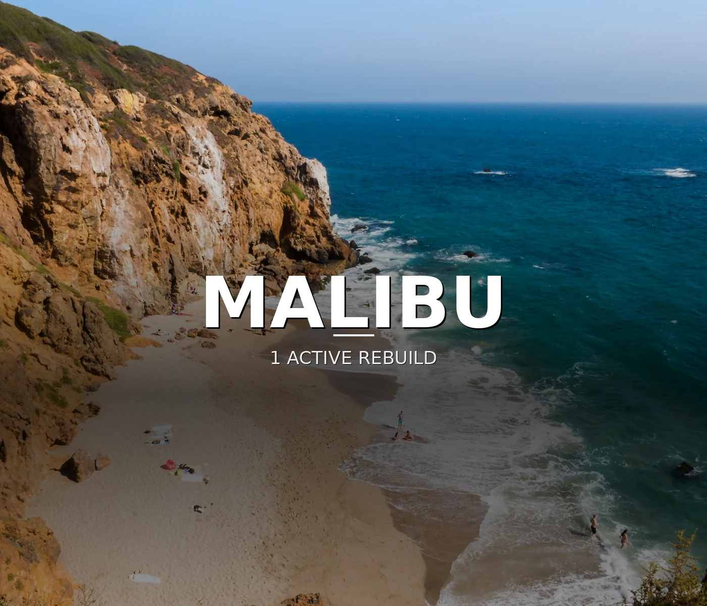 Malibu Point Dume fire rebuild
