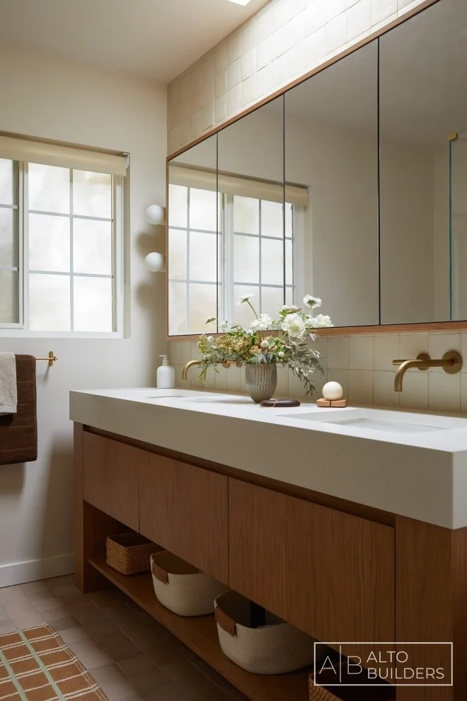 Silver Lake Warm-Toned Bathroom Remodel