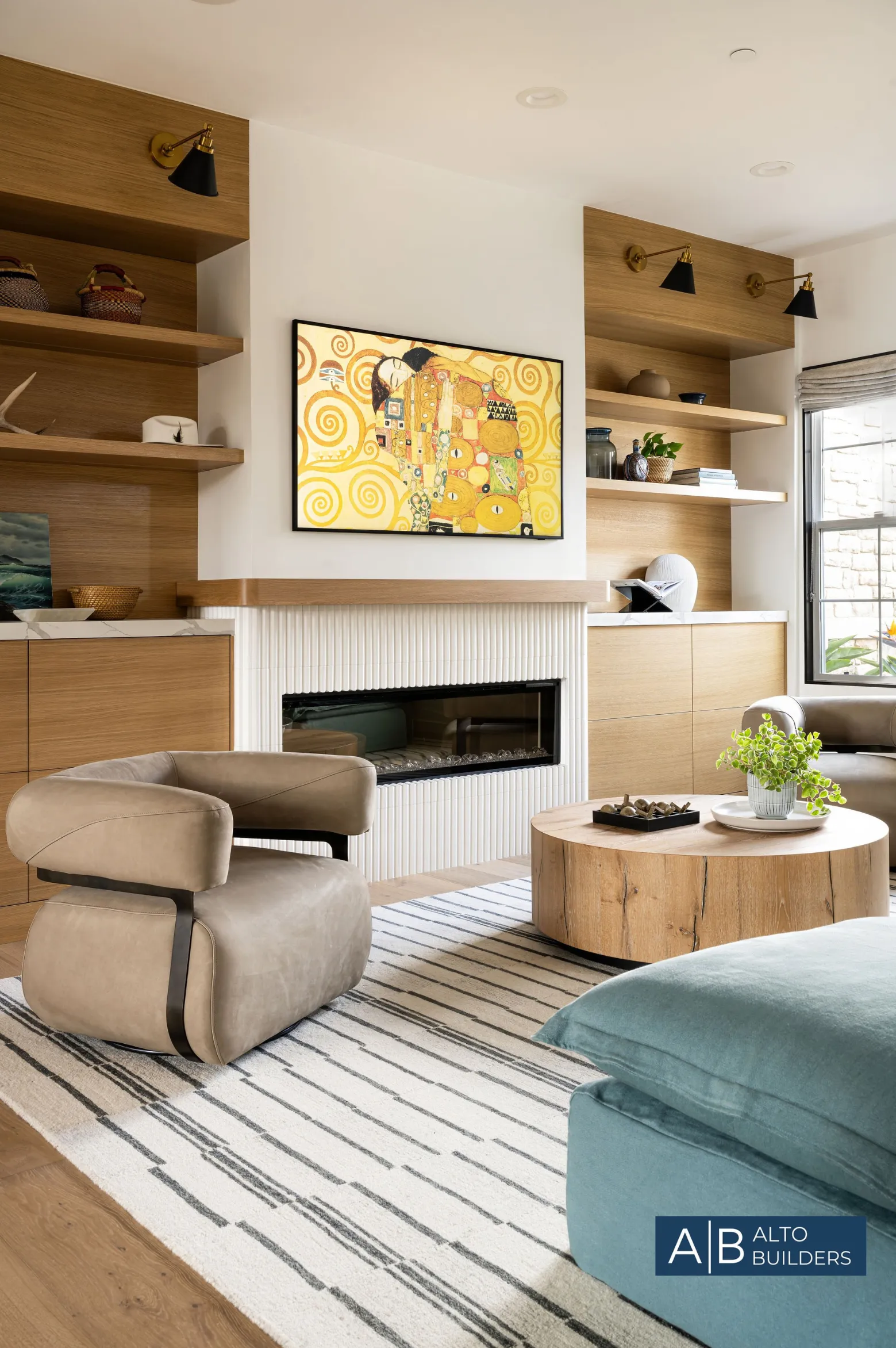 Valley View Eclectic Refresh – Music Room with Baby Grand Piano