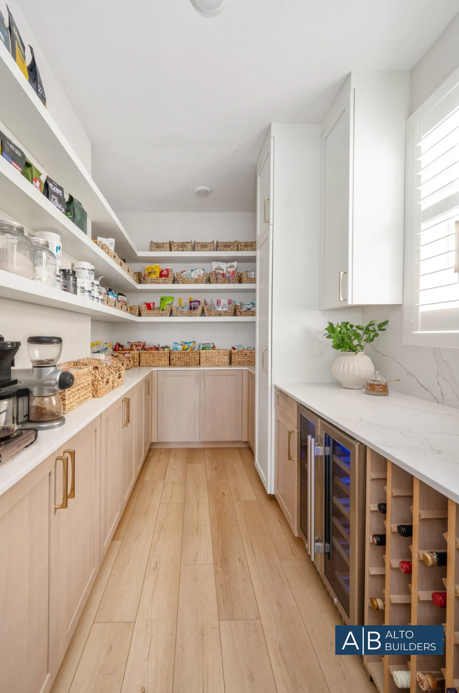 Westlake Village Soft-Modern Kitchen – Lower-Level Entertainer's Bar